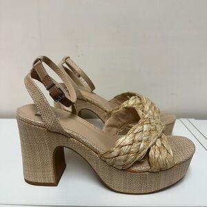 Dolce Vita Chic Woven Platform Sandals